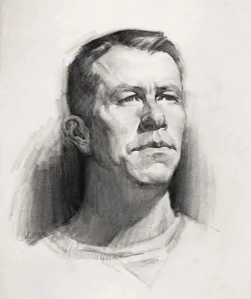 一组男性素描头像锦集,收藏研究!