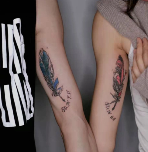 最新情侣纹身图片大全 超好看又个性的情侣纹身设计(9)