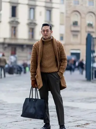 街拍:优雅男士穿衣打扮技巧,让你玩转小心机!