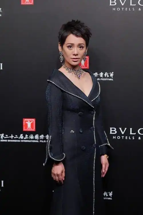 宁静现身活动生图曝光网友明显没有加滤镜果然是47岁了