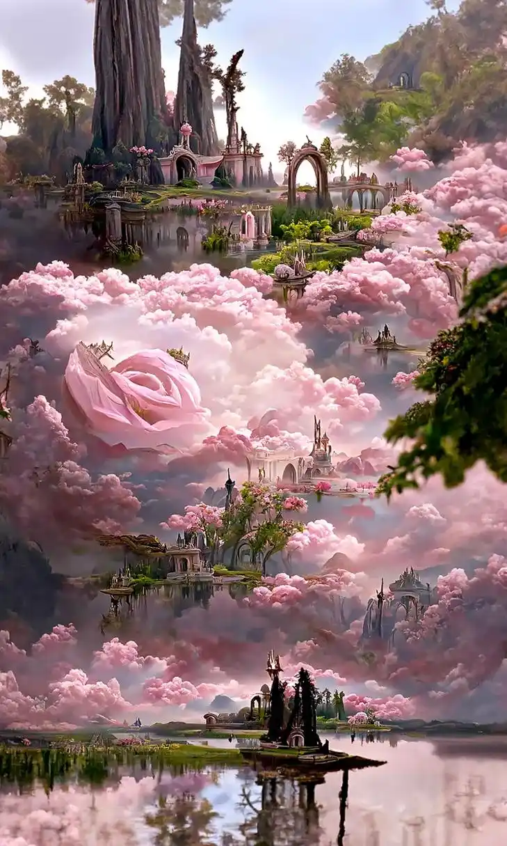 梦中仙境你会带着她一起进去这个仙境吗