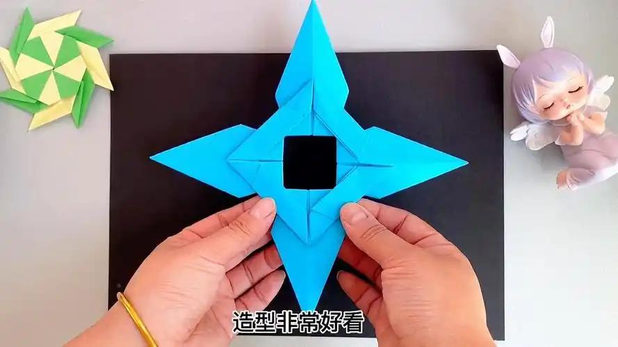 超炫酷的忍者飞镖,童年必学的折纸飞镖!