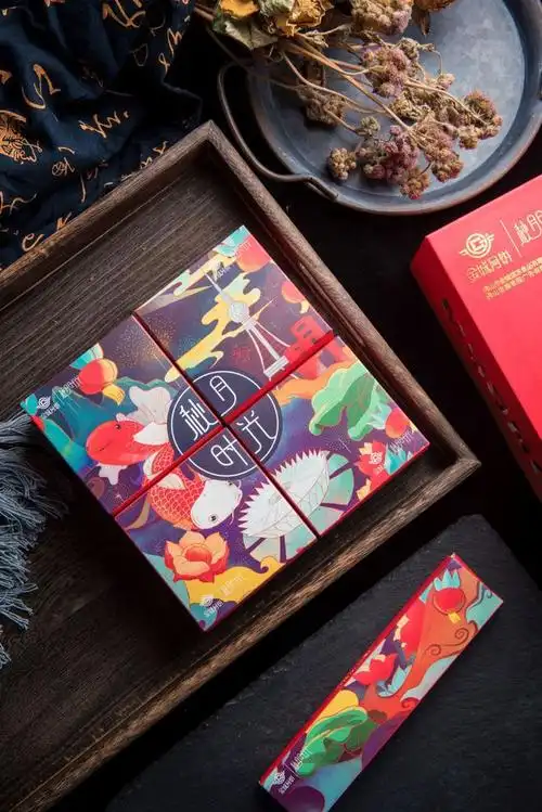 珠江金城月饼推出佛山插画礼盒至低68盒再不买就晚了