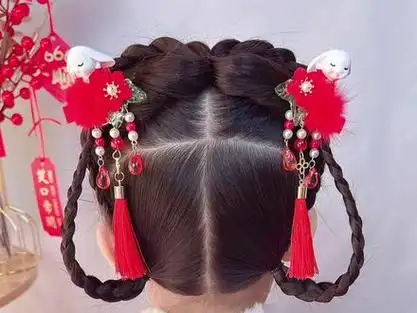 女童过年古装发型_儿童古装发型小女孩_小女孩发型古装 - 抖音