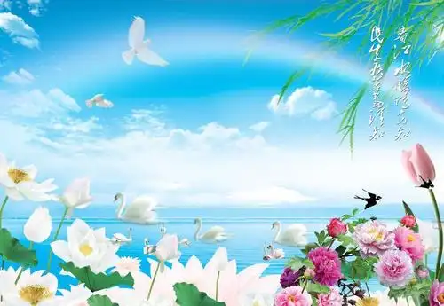 山水花鸟图图片