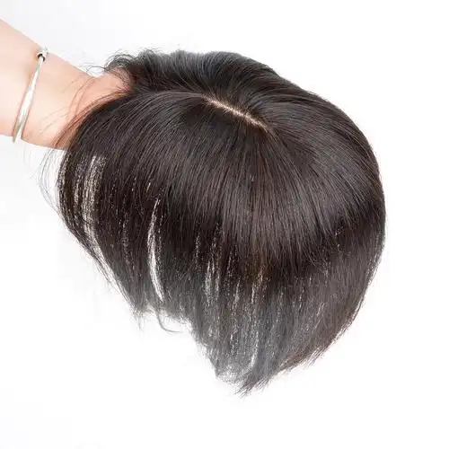 假发片真发补发片发顶头顶发块遮盖鬓角白发自然刘海片