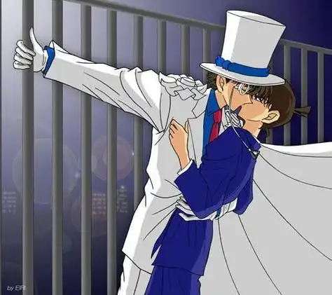 怪盗基德与工藤新一搞笑图片