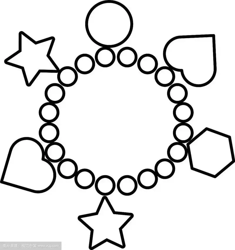 魅力手镯图标轮廓风格