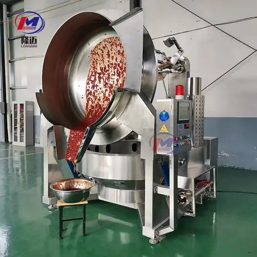 隆迈火锅底料炒锅一锅炒料1000斤800l炒火锅底料的锅