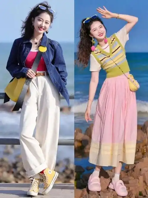 这位博主的穿搭也太美了从衣服款式色彩都适合路人百搭洋气