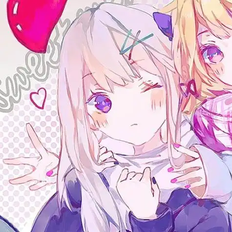 闺蜜头像丨双人动漫可爱姐妹头像