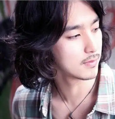 男生微卷长发发型设计,中长发图片,发型图片