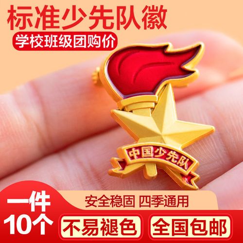 少先队队徽小学生通用2021年新款中国少先队员标准型胸章徽章磁铁