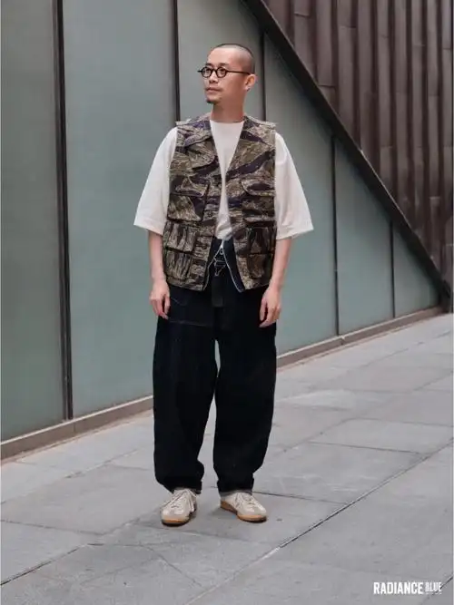 经典工装背带裤男生女生同尺码穿搭