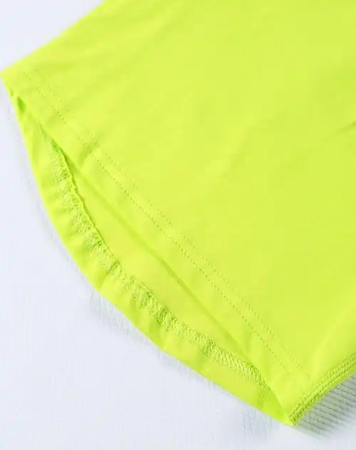 荧光绿梦想的色彩v领t恤