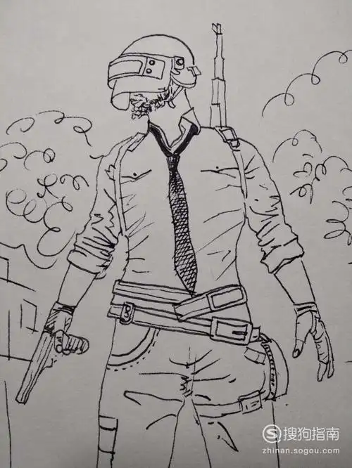 绝地求生人物怎样画吃鸡游戏人物怎样画