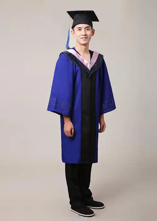 雷立行硕士服学位服男女毕业礼服文科垂布学士帽硕士服毕业服演出服