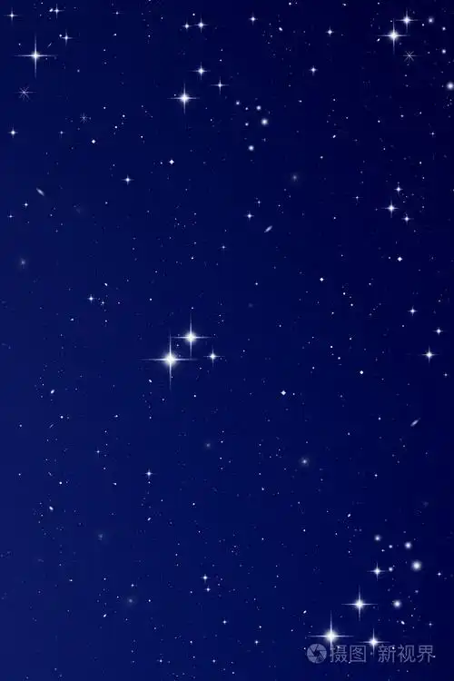 夜晚的天空中的星星