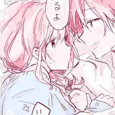 粉色系二次元动漫情头_情侣头像_我要个性网