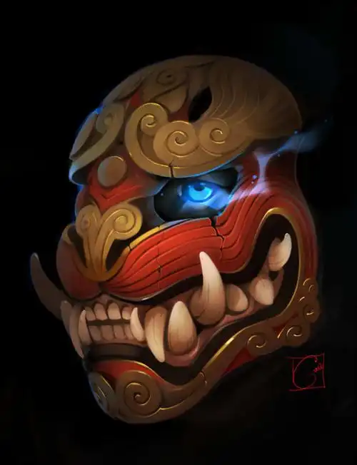 老虎面具草图由gaudibuendia