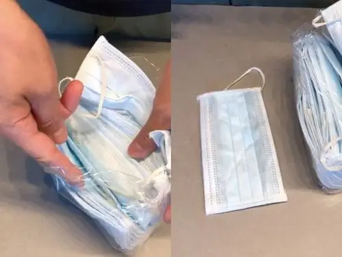 测试后的结论是这盒 ns crown mask 是二手或黑心口罩.