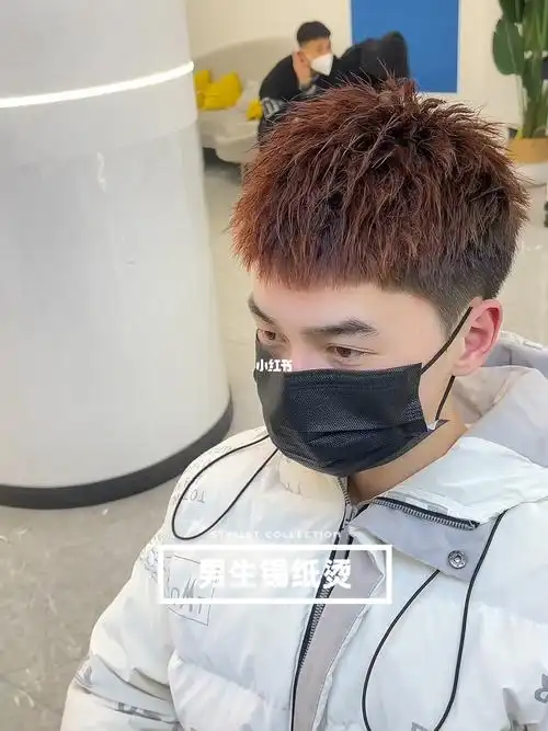锡纸碎盖男生免打理发型