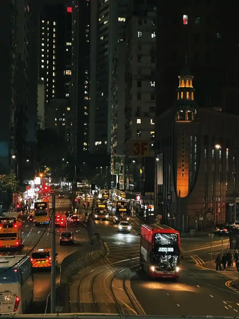 hk的城市夜景真的美到无可替代 #香港街景随拍 #夜景 #车 - 抖音