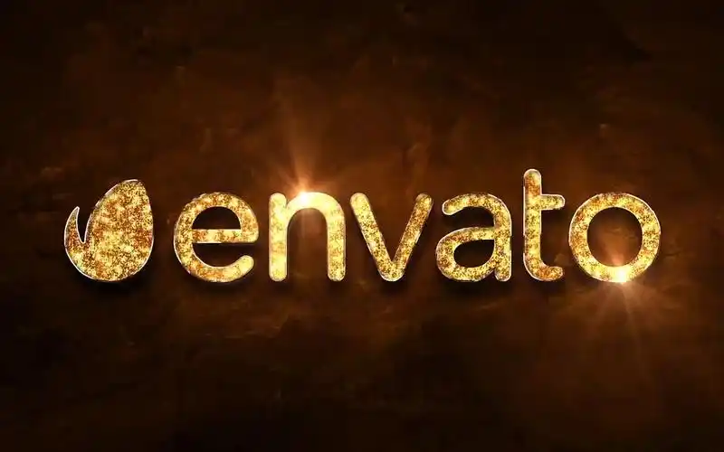 a12震撼大气电影火焰燃烧金色粒子汇聚文字特效效果logo演绎片头ae