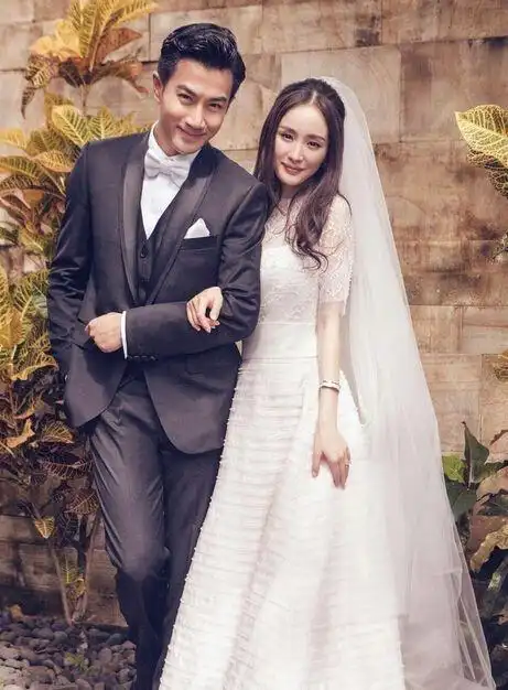 细数杨幂拍过的婚纱照,刘恺威不是第一个和她拍婚纱照的人