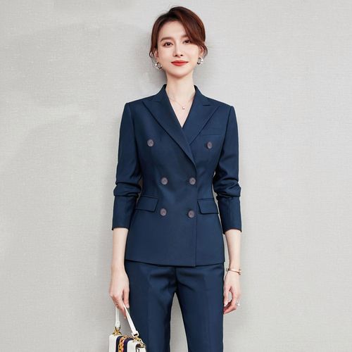 西装套装女夏款气质大牌2022夏季薄款西服售楼部西装