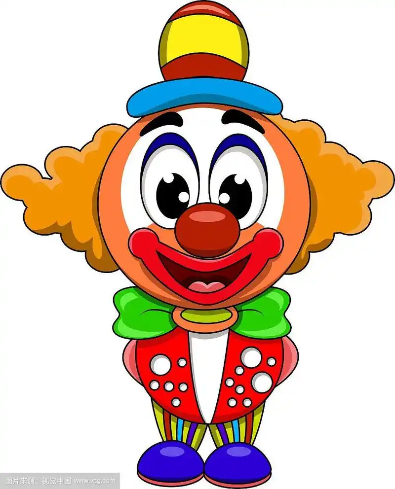 卡通可爱的小丑