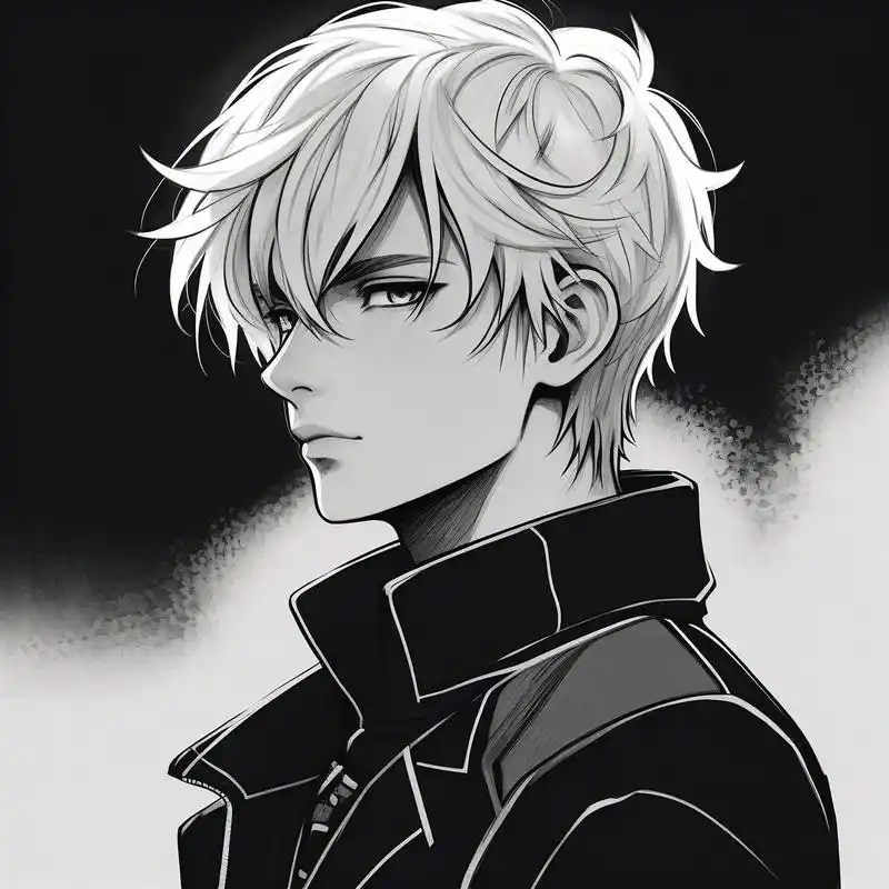 90高冷霸气侧脸男头像97