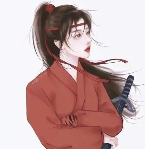 超级温柔美丽的手绘古风女生头像.