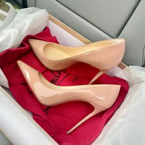 超高跟细跟红底鞋