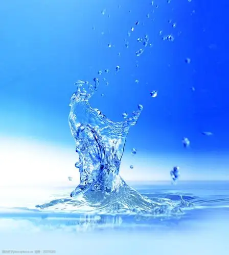 水花唯美水珠高清素材蓝色