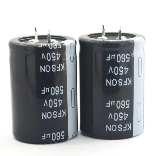 嘉兴电解电容厂家450v560uf超声波设备常用电容器牛角型康富松kfson