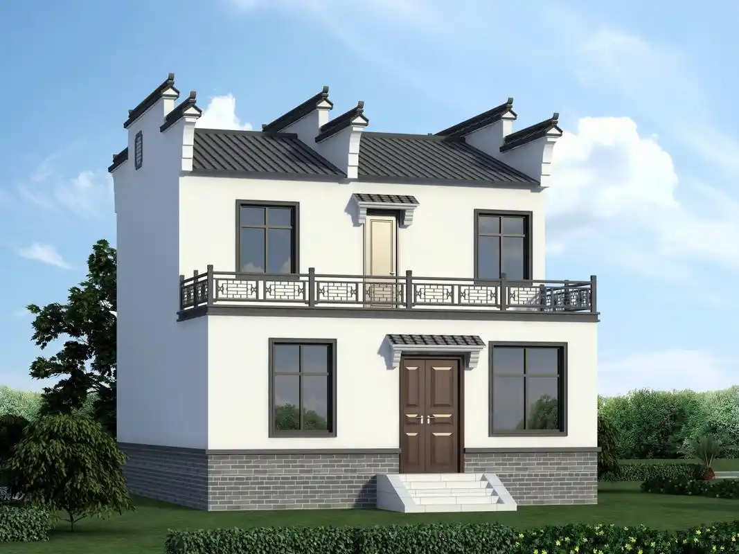 新中式二层徽派小别墅——古韵生香(内附图纸)