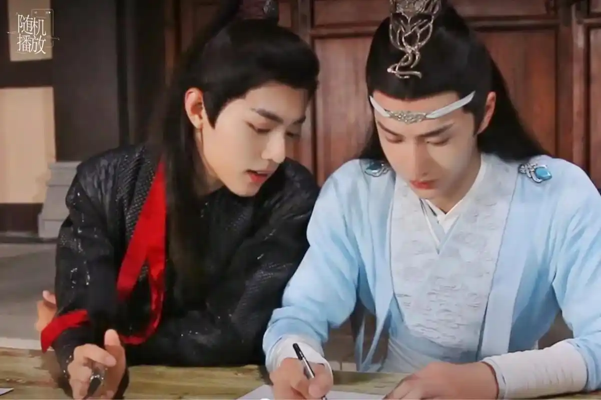 陈情令花絮存图《王一博肖战》陈情令花絮存图