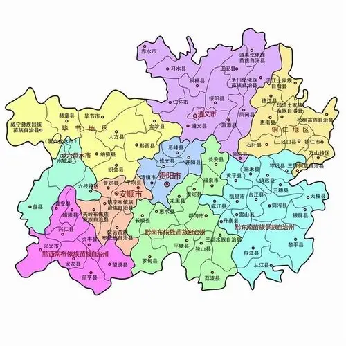 贵州地图(集锦)2021-03-10