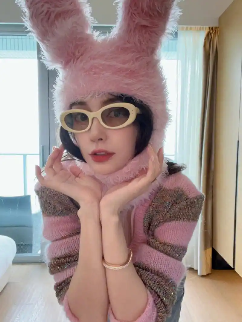 angelababy杨颖发自拍一套粉嫩穿搭好少女6015 angelababy 刚刚发