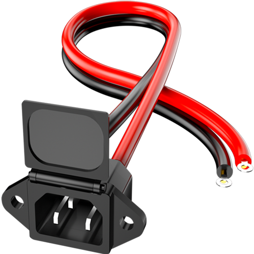 电动车充电插口连接线电瓶充电转换头接口电源线品字公母插头插座