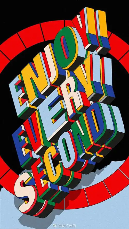 色彩斑斓的英文字效设计欣赏,来自设计师andrew footit!#海报设计