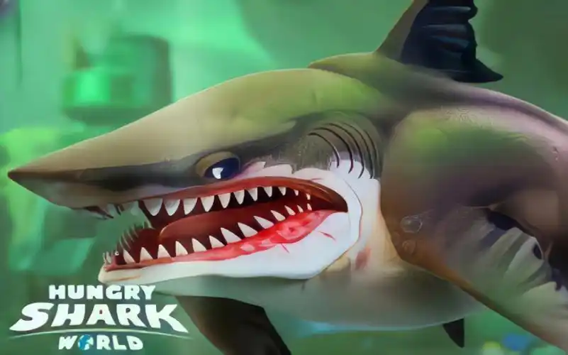 饥饿鲨世界:巨齿鲨:绝种鲨鱼,南海三巨子之一,没有大妈皮厚,速度不如