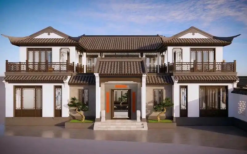 家族四合院度假别墅,唯美的苏式花园别院,3间附属用房灵活实用