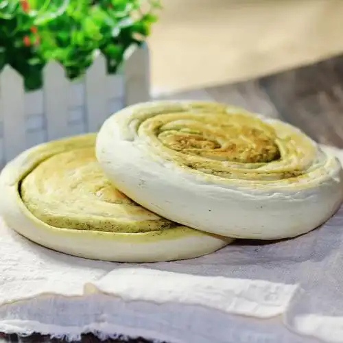 5个装甘肃特产白锅盔苦豆饼无油平凉手工馍馍营养早餐200g