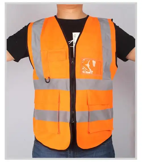 西柏图环卫工人反光马甲安全背心施工交夜间骑行安全服马夹工地衣网布