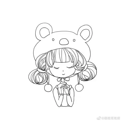 3分钟教会你超简单可爱又清新的小女孩简笔画,这波教程附步骤图