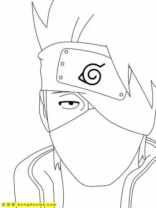 稻田间的稻草人12张齐木卡卡西涂色图片火影忍者迷