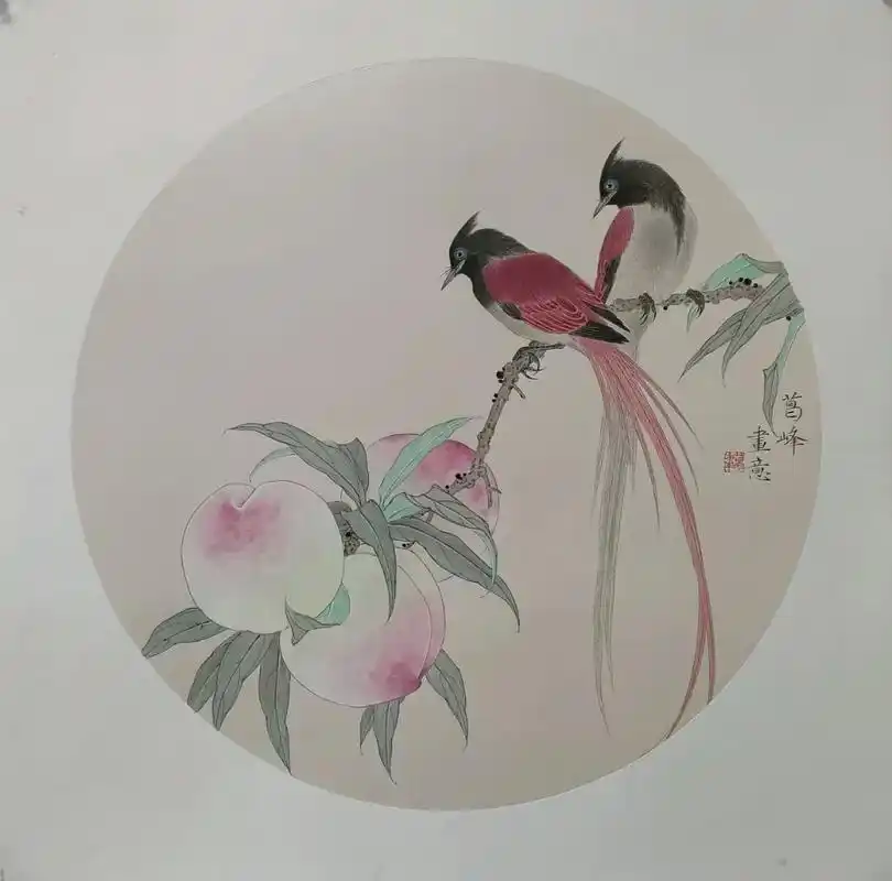 工笔国画 葛 峰,中国美术家协会会员,中国文化部现代工笔画 - 抖音