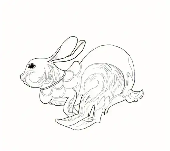 右滑给小兔兔上色